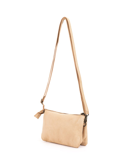 FITZROY STUDDED CROSS BODY BAG W/ ADJUSTABLE STRAP - TAUPE