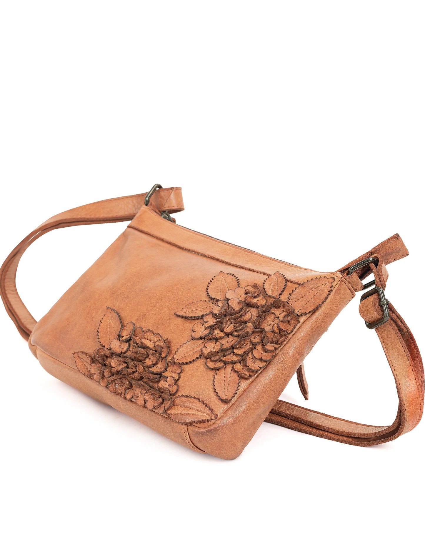 ELIZA CROSS BODY BAG W/ ADJUSTABLE STRAP - TAN