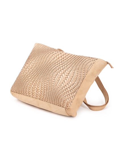 TOOWOOMBA WOVEN TOTE - TAUPE