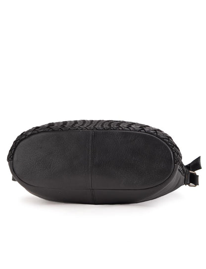 COOGEE CROSS BODY BAG W/ ADJUSTABLE STRAP - BLACK