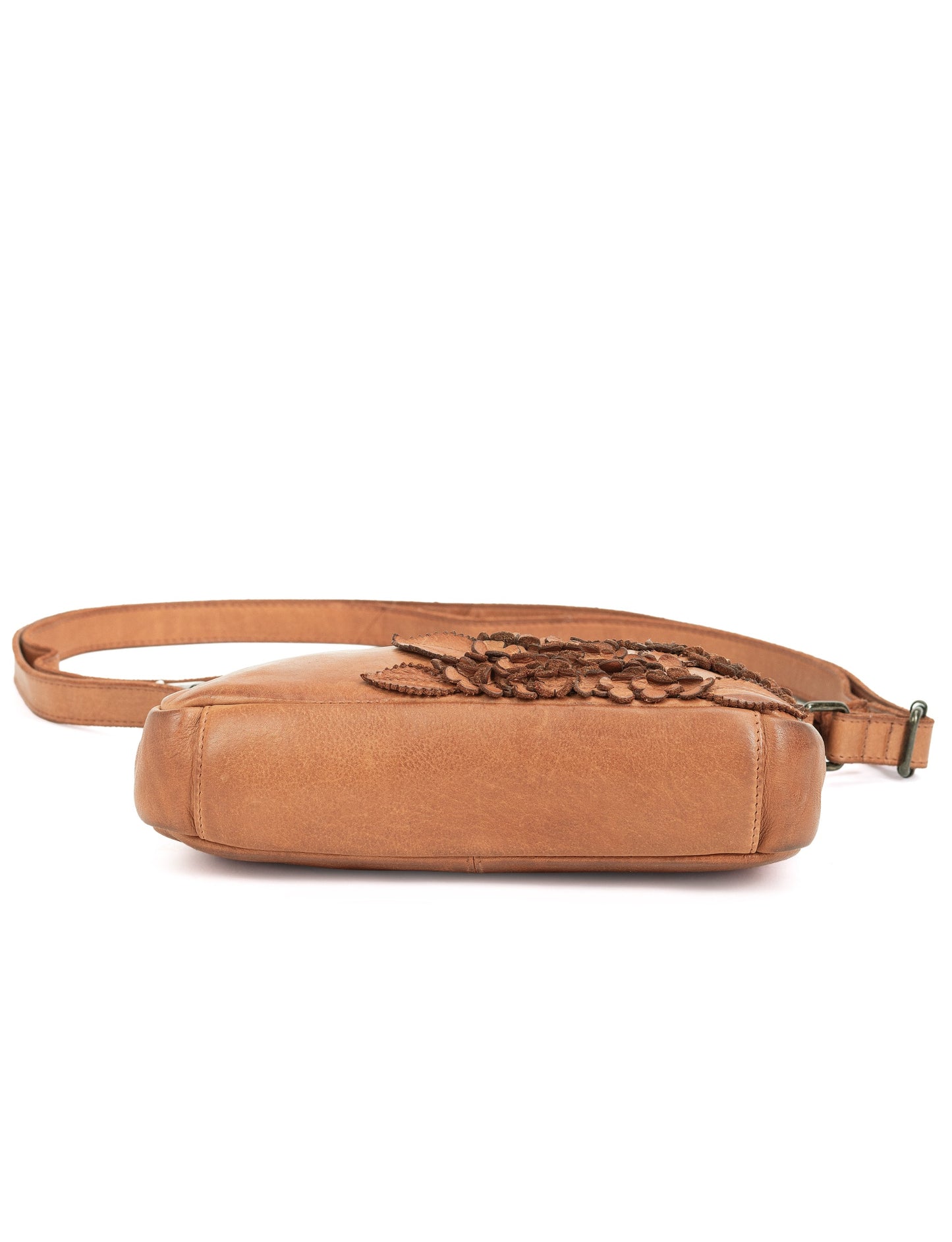 ELIZA CROSS BODY BAG W/ ADJUSTABLE STRAP - TAN
