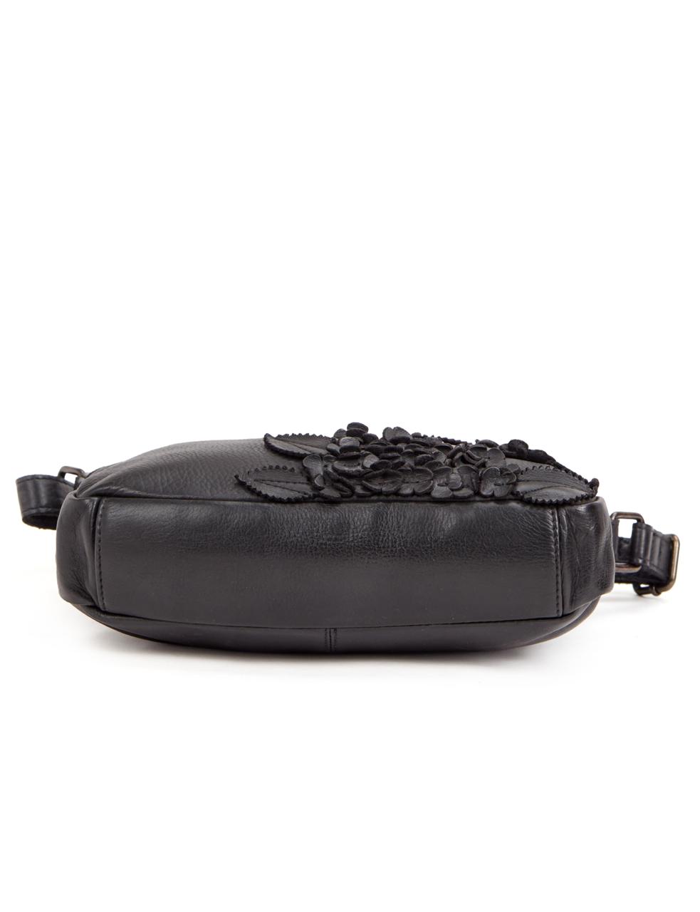 ELIZA CROSS BODY BAG W/ ADJUSTABLE STRAP - BLACK