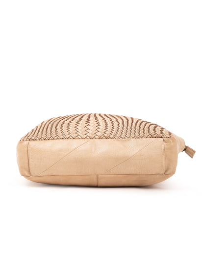 TOOWOOMBA WOVEN TOTE - TAUPE
