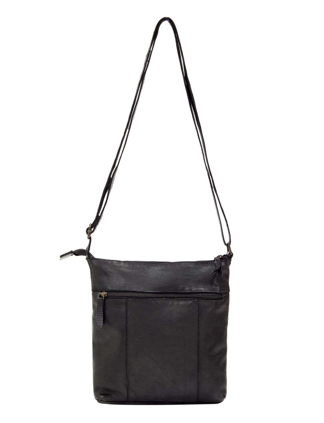 KALGOORLIE WOVEN PANELLED LEATHER XBODY BAG- A-0001-BLACK- NEW IN