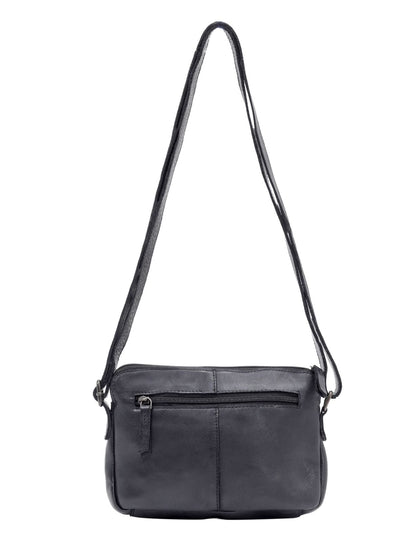 BROOME SML LEATHER XBODY BAG- A-0005-BLACK- NEW IN