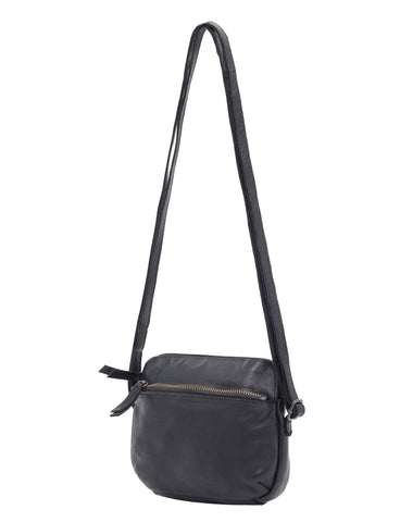 BONDI SML LEATHER XBODY BAG- A-0006-BLACK- NEW IN