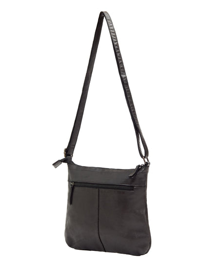 TENTERFIELD LGE LEATHER XBODY BAG- A-0007-BLACK- NEW IN
