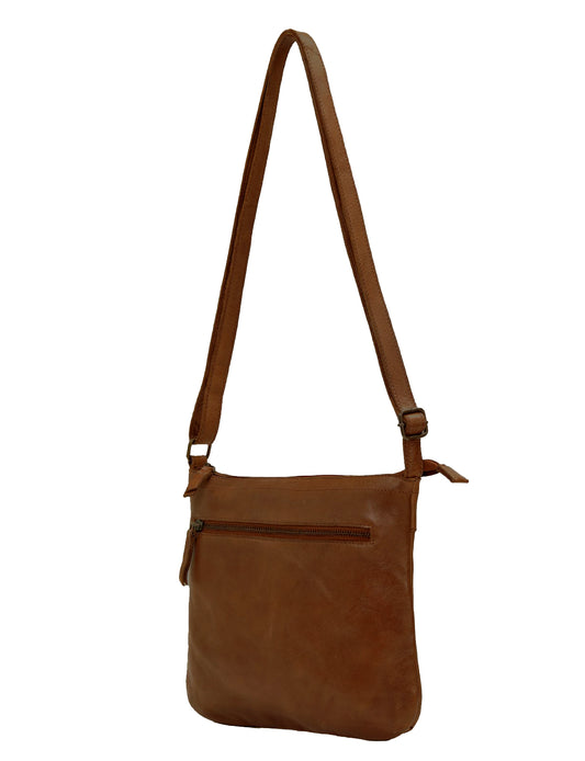 TENTERFIELD LGE LEATHER XBODY BAG- A-0007-COGNAC- NEW IN