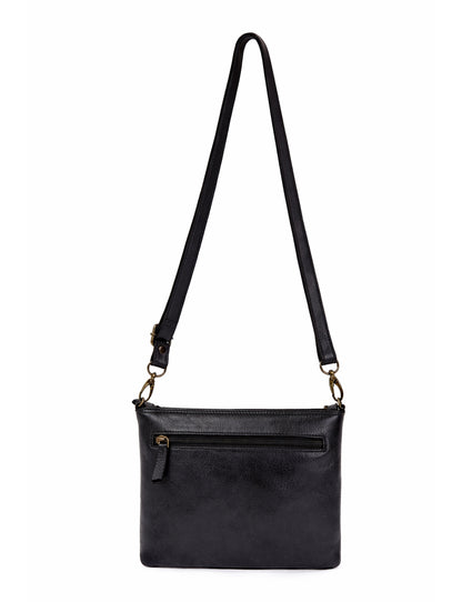 BALLARAT LEATHER XBODY BAG- A-0010-BLK- NEW IN- A-0010-BLK- NEW IN