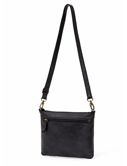 BALLARAT LEATHER XBODY BAG- A-0010-BLK- NEW IN- A-0010-BLK- NEW IN
