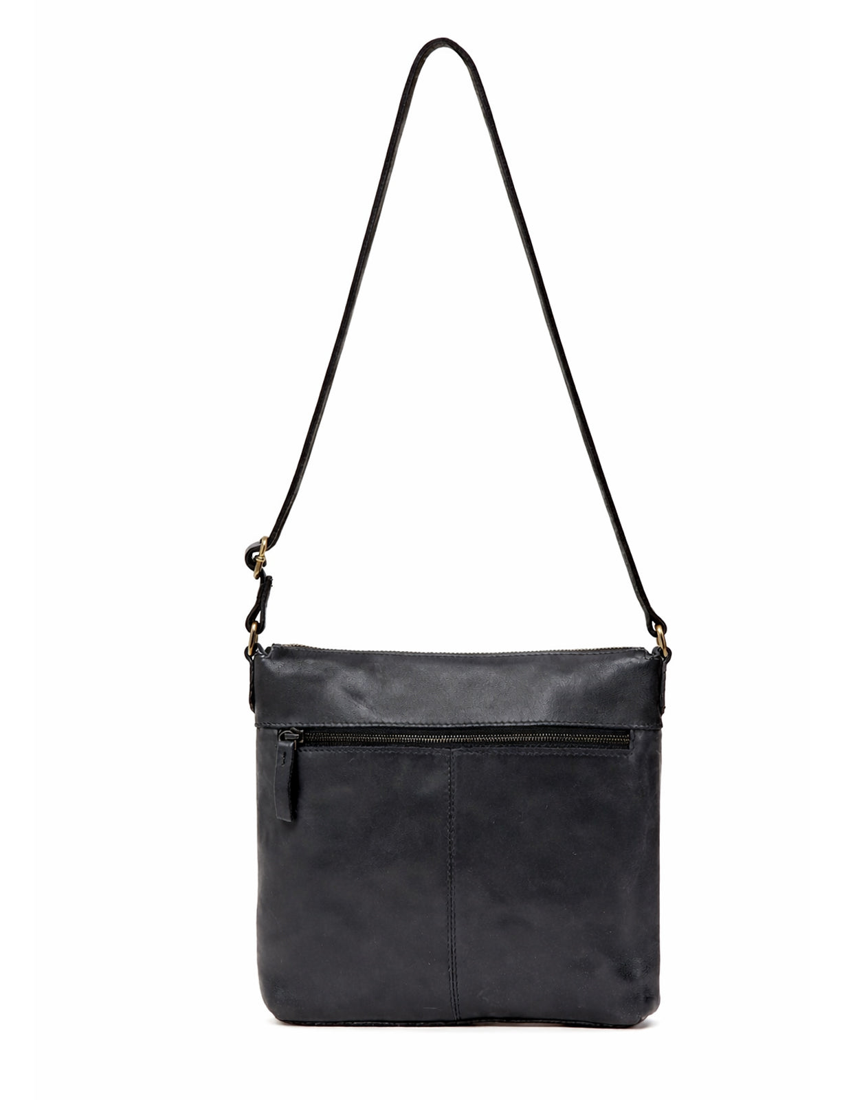ARMIDALE WOVEN DETAIL LEATHER XBODY BAG- A-0011-BLK- NEW IN