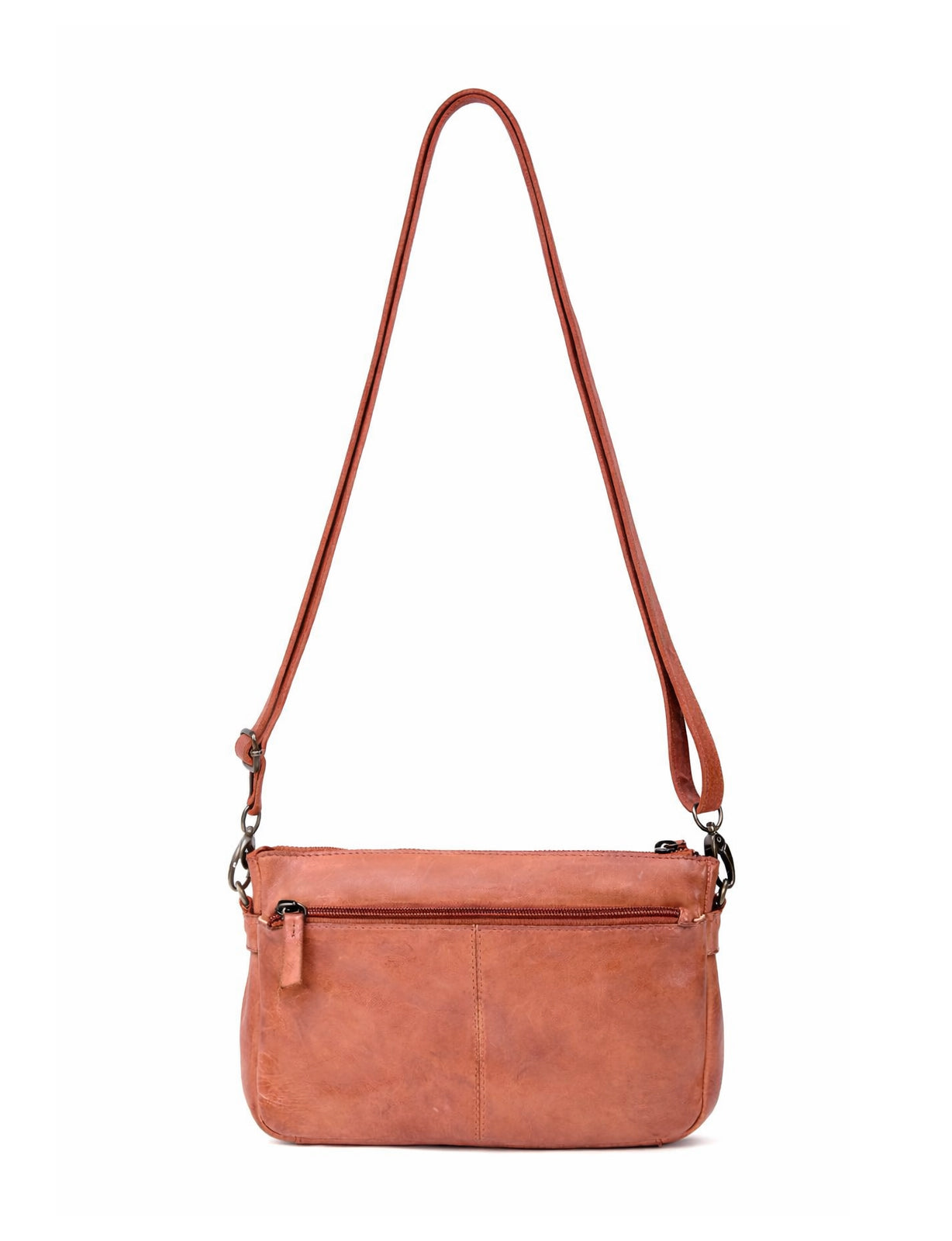 RENMARK WOVEN DETAIL LEATHER XBODY BAG- A-0018-TAN- NEW IN