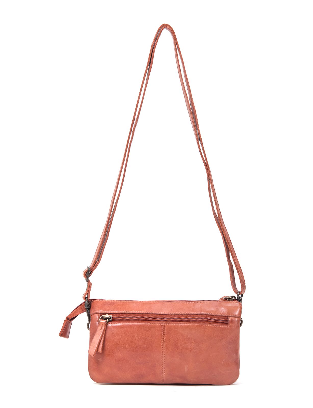 KIAMA WOVEN PANEL DETAIL LEATHER XBODY BAG- A-0022-TAN- NEW IN