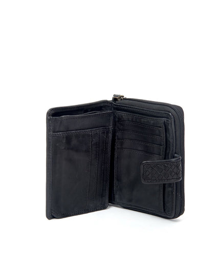 MILANG MEDIUM TAB LEATHER WALLET- A-0023-BLK- NEW IN