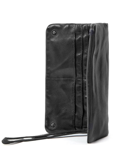KADINA LGE LEATHER CLUTCH WALLET- A-0025-BLK- NEW IN