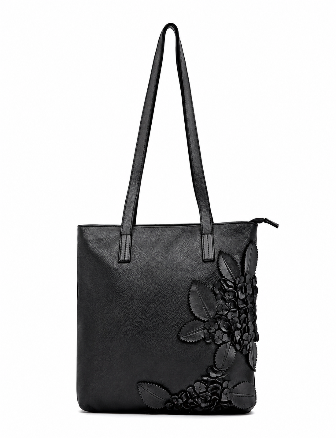 FLINDERS FLORAL TOTE - BLACK