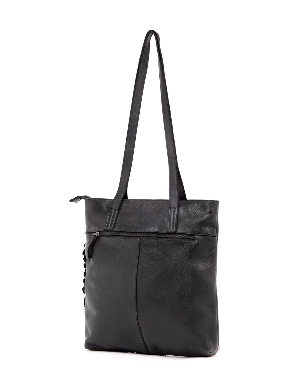 FLINDERS FLORAL TOTE - BLACK