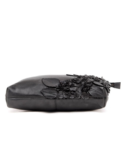 FLINDERS FLORAL TOTE - BLACK