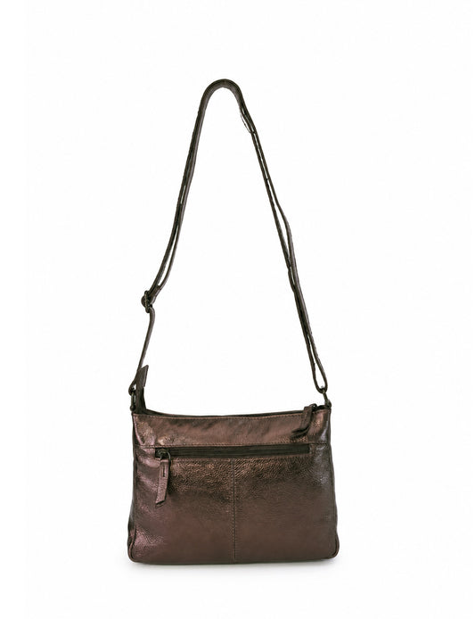 ELIZA CROSS BODY BAG W/ ADJUSTABLE STRAP - COPPER