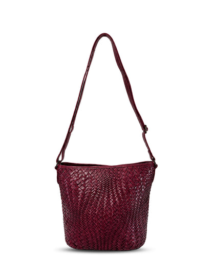COOGEE CROSS BODY BAG W/ ADJUSTABLE STRAP - PURPLE