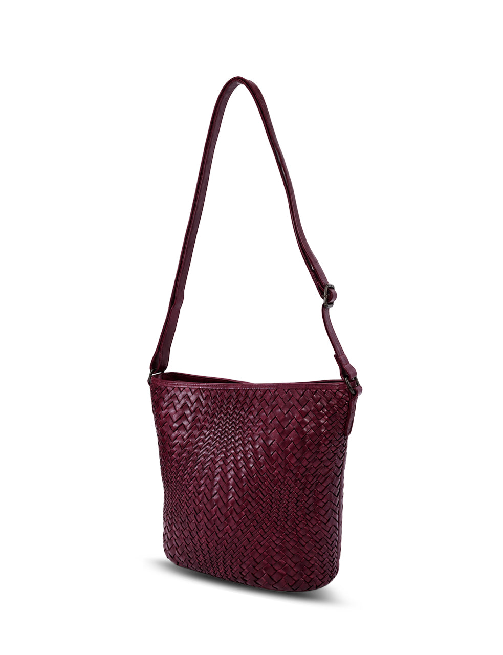 COOGEE CROSS BODY BAG W/ ADJUSTABLE STRAP - PURPLE