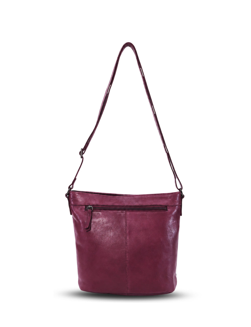 COOGEE CROSS BODY BAG W/ ADJUSTABLE STRAP - PURPLE