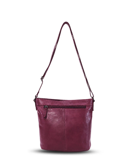 COOGEE CROSS BODY BAG W/ ADJUSTABLE STRAP - PURPLE