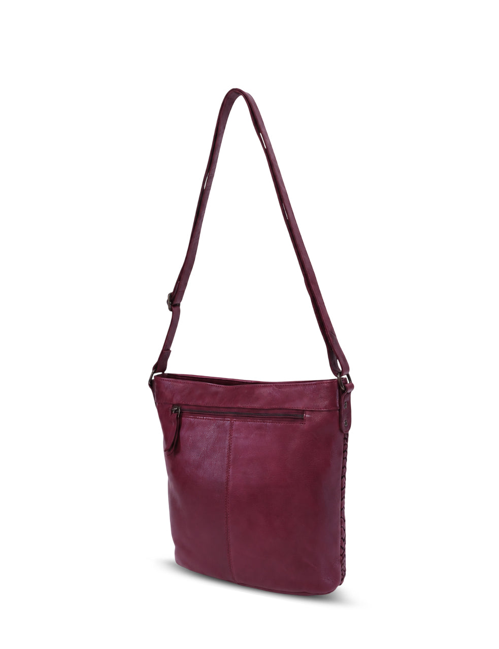 COOGEE CROSS BODY BAG W/ ADJUSTABLE STRAP - PURPLE