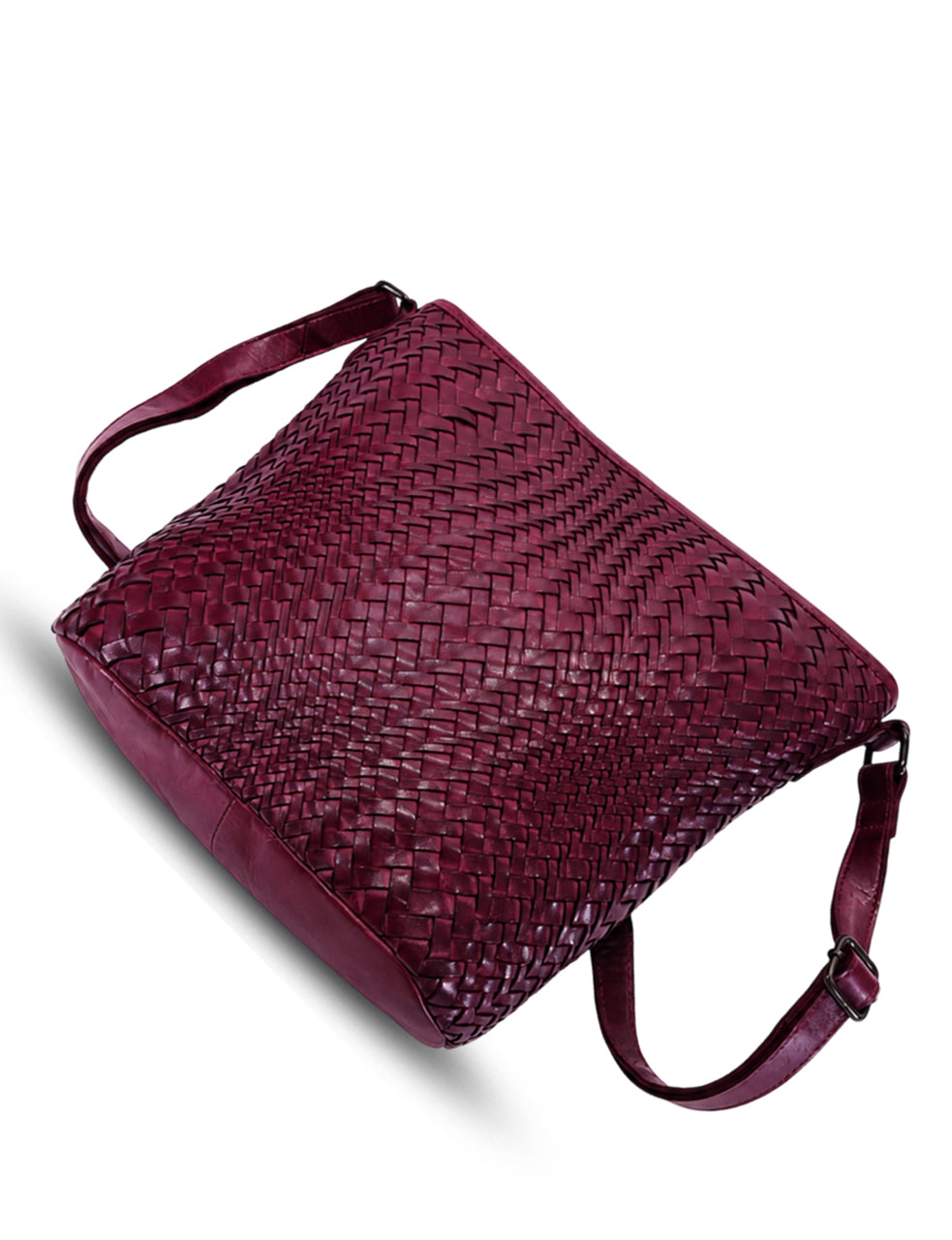 COOGEE CROSS BODY BAG W/ ADJUSTABLE STRAP - PURPLE