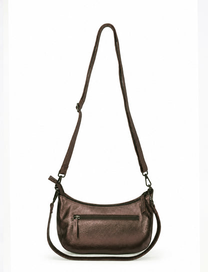 SORRENTO MOON CROSS BODY BAG W/ ADJUSTABLE STRAP - COOPER