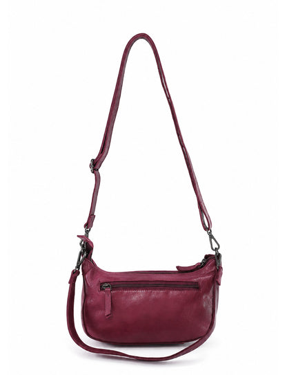 SORRENTO MOON CROSS BODY BAG W/ ADJUSTABLE STRAP - PURPLE
