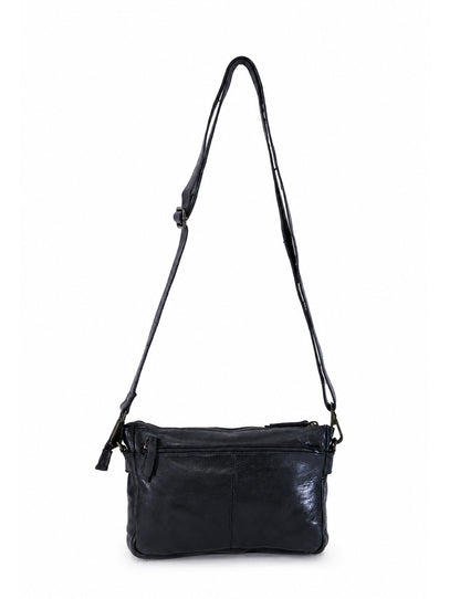 BOWRAL LASER CUT CROSS BODY STRAP W/ STUDS - Black