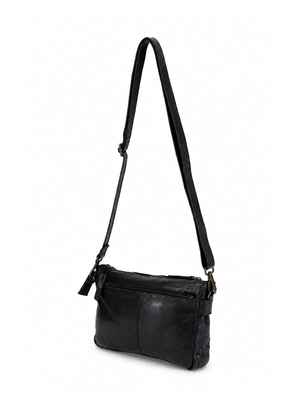 BOWRAL LASER CUT CROSS BODY STRAP W/ STUDS - Black