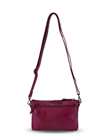 BOWRAL LASER CUT CROSS BODY STRAP W/ STUDS - Purple