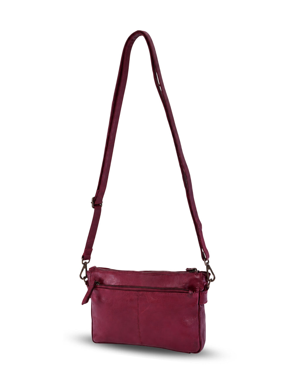 BOWRAL LASER CUT CROSS BODY STRAP W/ STUDS - Purple