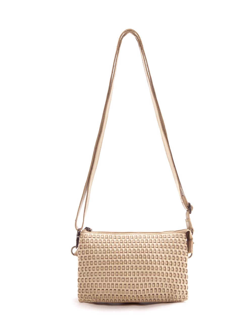 PADDINGTON CROSS BODY BAG W/ ADJUSTABLE STRAP - TAUPE