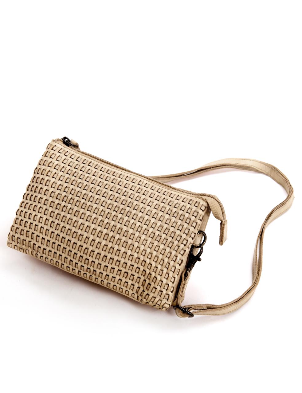 PADDINGTON CROSS BODY BAG W/ ADJUSTABLE STRAP - TAUPE