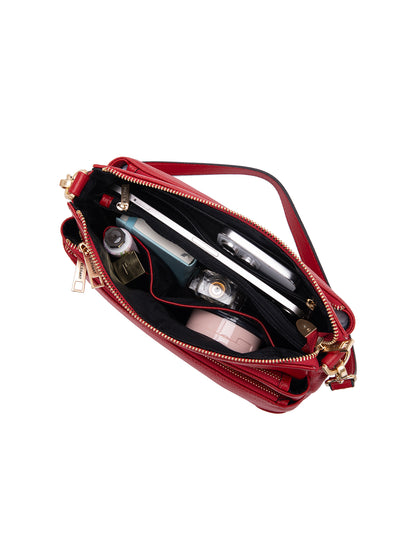 FAITH LEATHER CROSS BODY BAG- E1-0749-FIRE