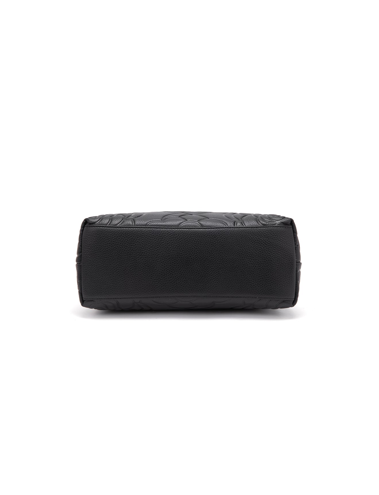 RUTH TWIN COMPARTMENT LEATHER BAG- E1-0753B-BLK