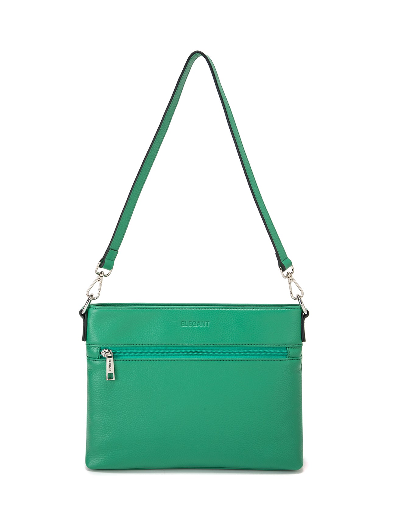 VICKY LEATHER XBODY BAG-  E1-0807A-GRN