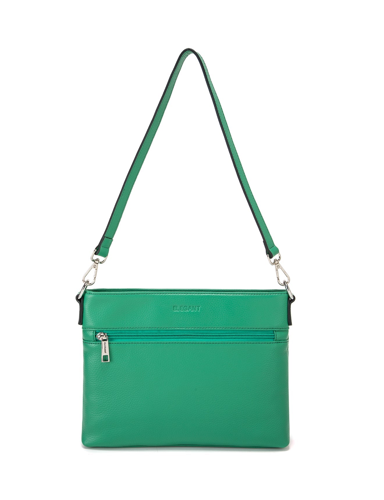 VICKY LEATHER XBODY BAG-  E1-0807A-GRN- SALE