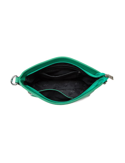 VICKY LEATHER XBODY BAG-  E1-0807A-GRN