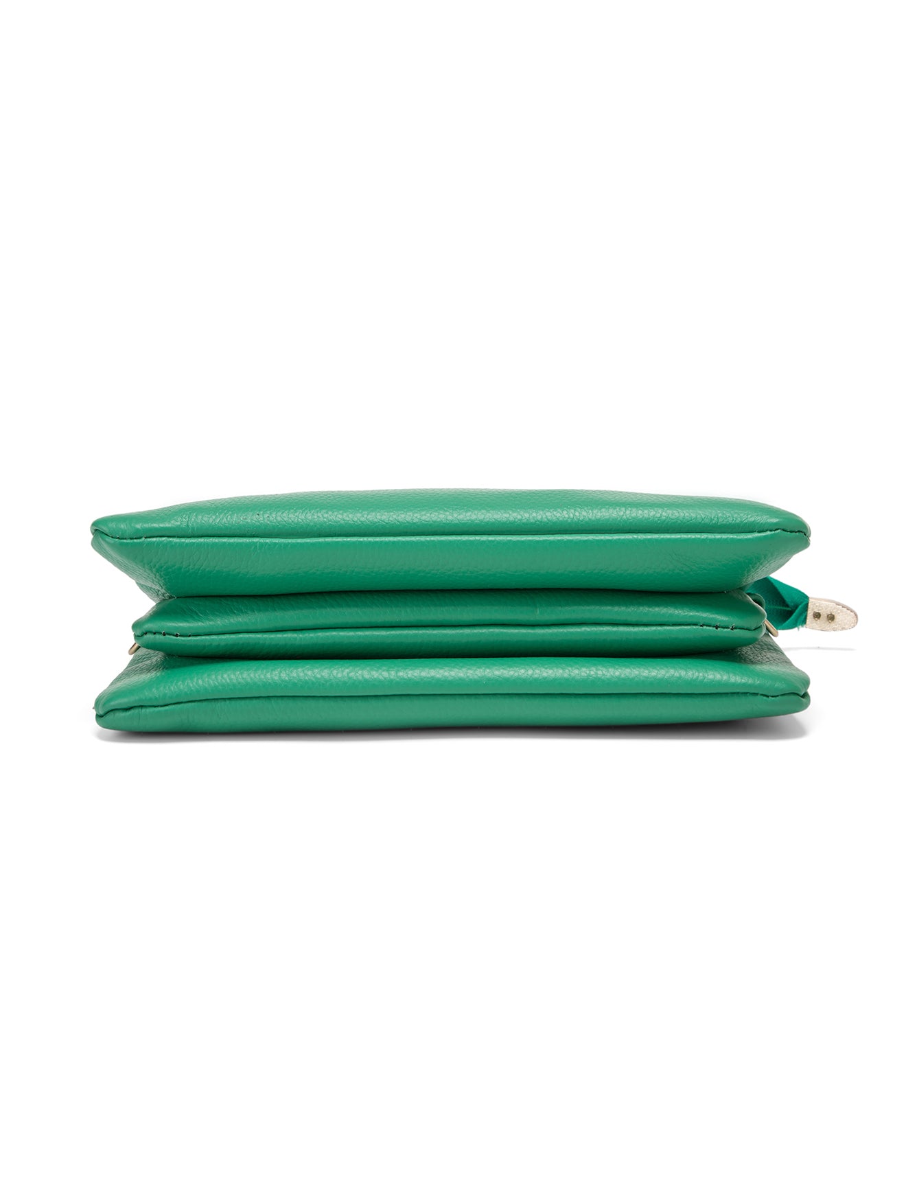 CANDICE LEATHER WALLET WITH SHOULDER STRAP- E1-0809-GRN-SALE