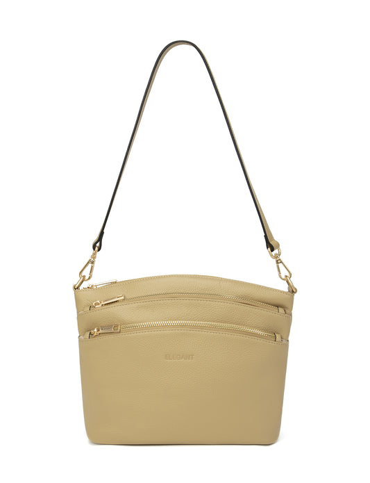 GRACE LEATHER XBODY BAG- E1-0818-ARTICHOKE