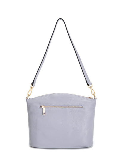 GRACE LEATHER XBODY BAG- E1-0818-CORNFLOWER