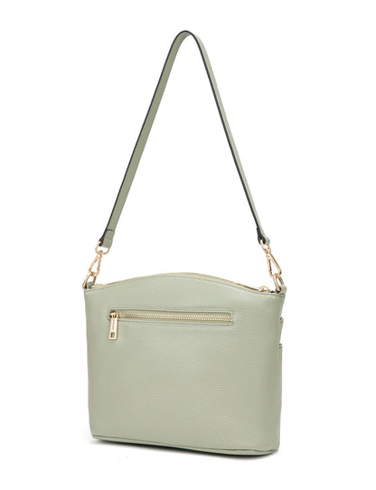 GRACE LEATHER XBODY BAG- E1-0818-D-SAGE