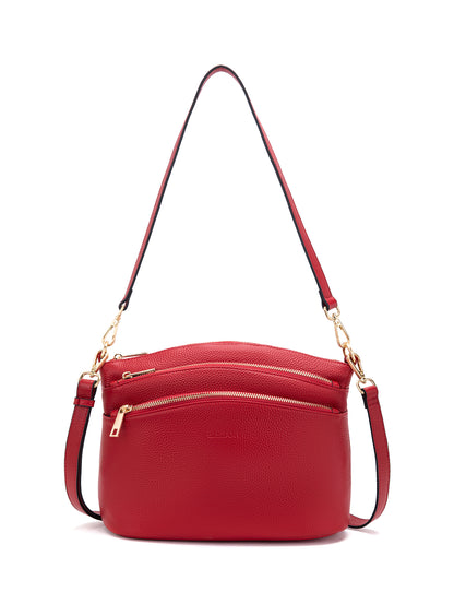 GRACE LEATHER XBODY BAG- E1-0818-FIRE