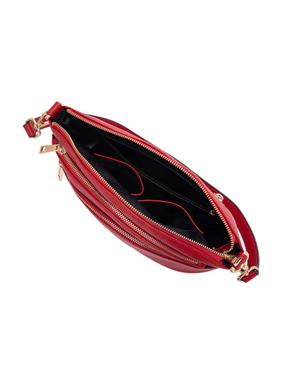 GRACE LEATHER XBODY BAG- E1-0818-FIRE