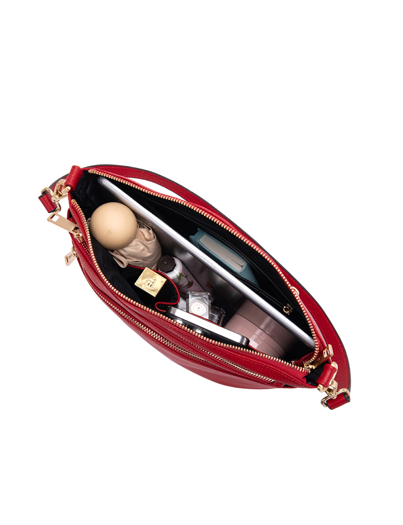 GRACE LEATHER XBODY BAG- E1-0818-FIRE