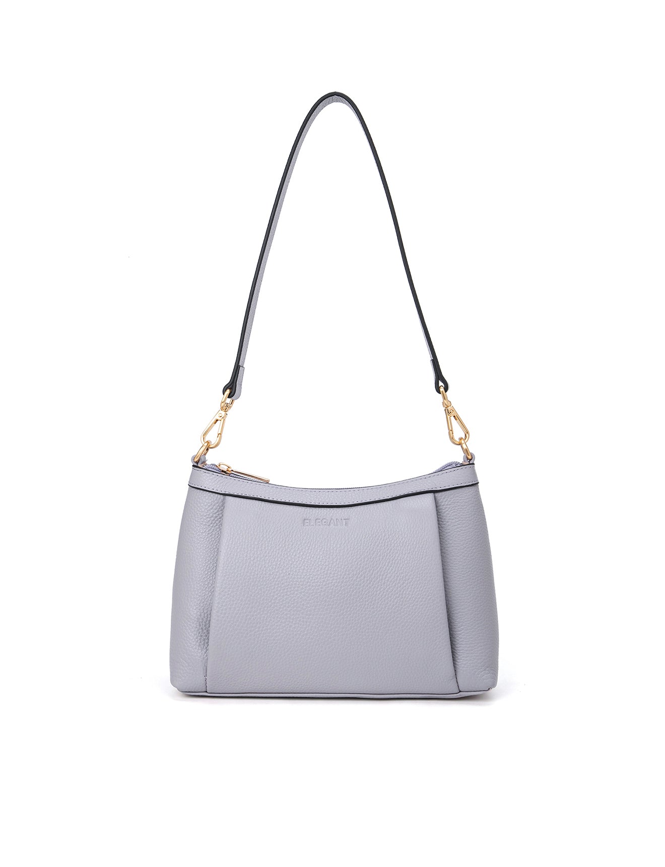 MARCIA LEATHER XBODY BAG- BLACK- E1-0830-CORNFLOWER